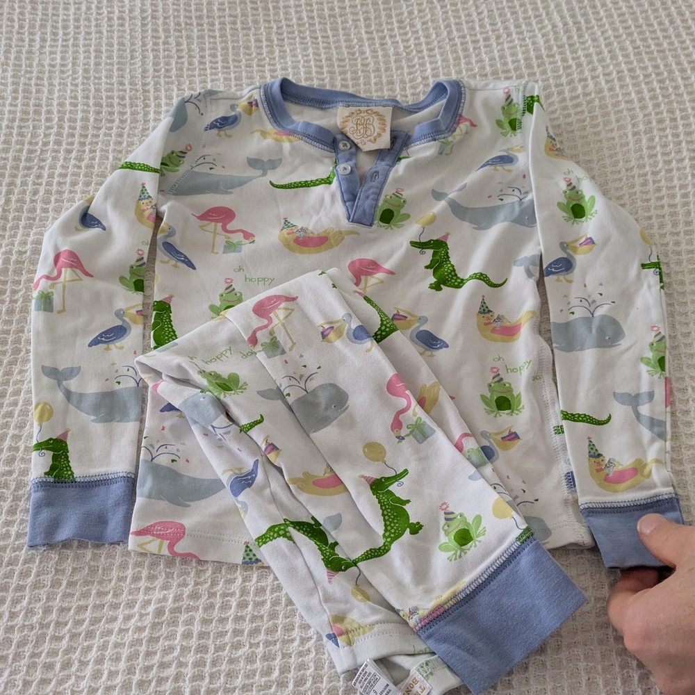 The Beaufort Night Bonnet Co - Birthday Pajama Set with Pastel Animal Print